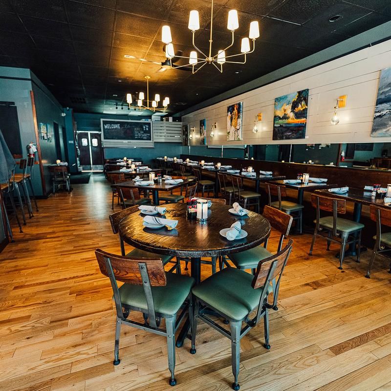 The Rustic Interior Creates A Comfortable Dining Experience