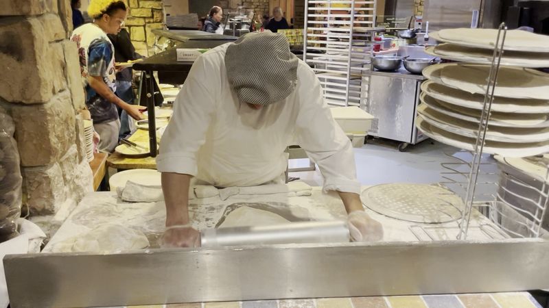 Pizza Is Baked On Site And Refilled Constantly