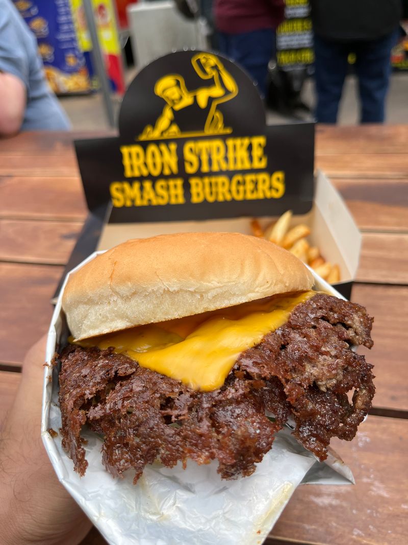 Cheese Is Melted Directly Onto The Patties