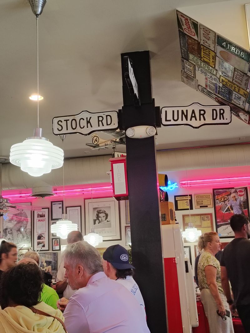 Red Vinyl Booths And Chrome Details Set The Scene