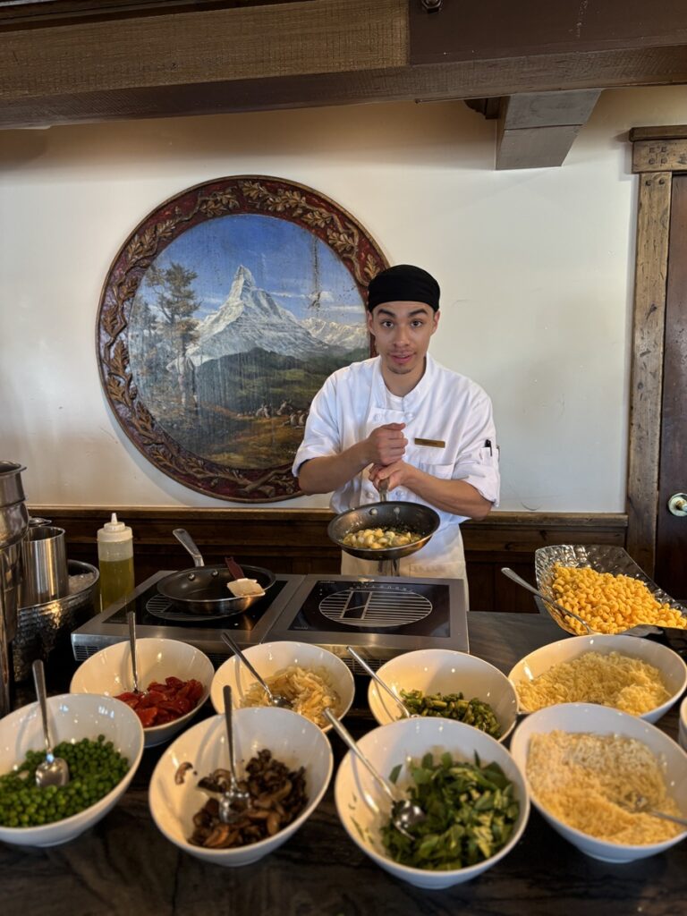 The mac and cheese bar at Stein Erickson Lodge Deer Valley