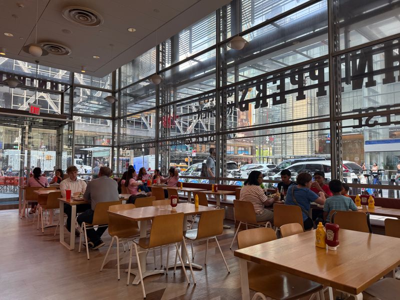 A Morning Ritual In The New York Times Building