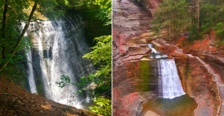 This Fascinating 50-Foot Waterfall In New York Most People Don’t Know About, But Should Visit This Year