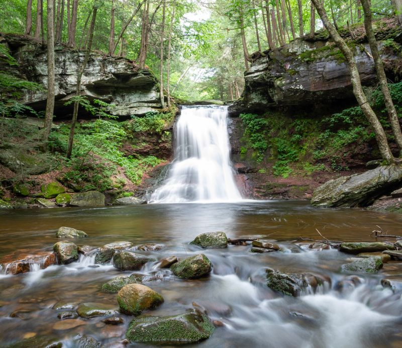 Hidden Waterfall Inside Pennsylvania's State Game Lands 13