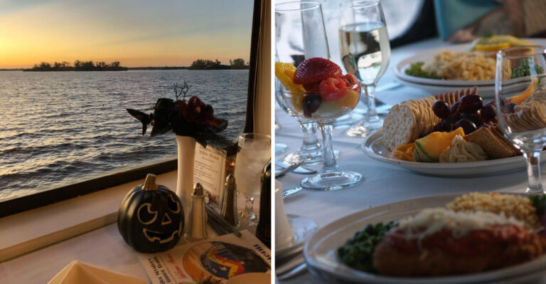 This Scenic Florida Train Ride Serves Up A Five-Course Mystery Dinner You’ll Never Forget