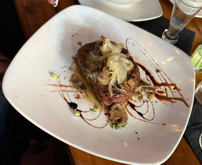 A Perfectly Cooked Filet Mignon Anchors The Menu