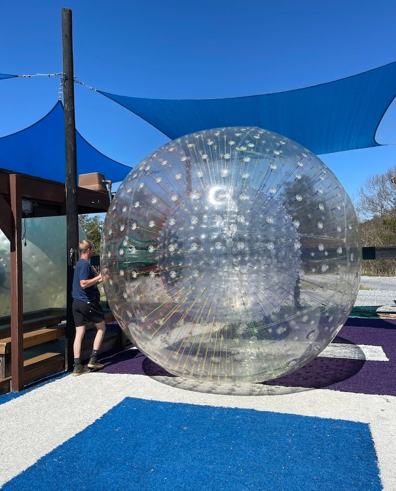 Warm Water Inside The Zorb Makes All The Difference