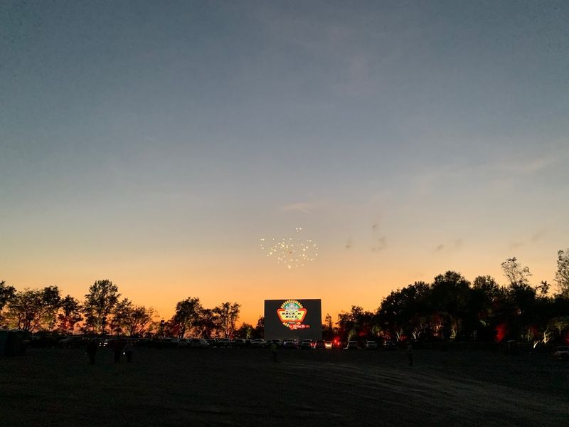 Watching Movies Under The Stars In True Old-School Style