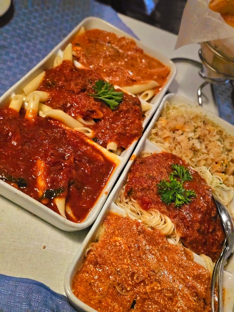 Homemade Pasta And Rich Red Sauce Favorites