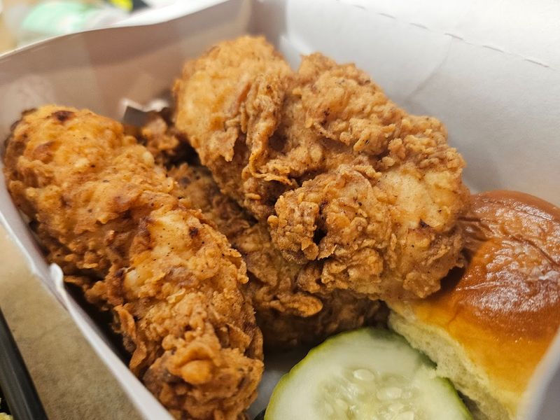Fresh Fried Chicken Served With Flavorful House Sides