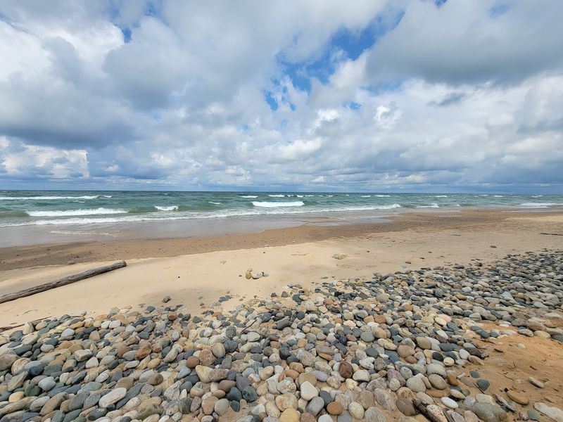 The Shoreline Is Famous For Unique Lake Michigan Stones