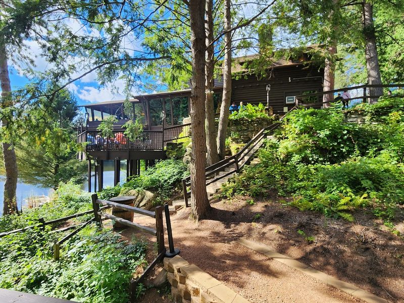 A Scenic Drive Through Forest Just To Reach The Dining Room