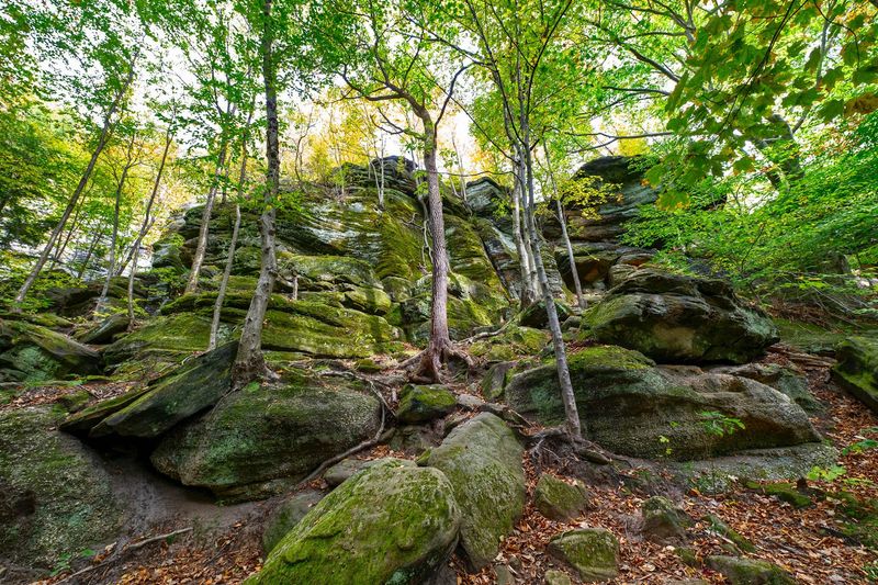 The Massive Sandstone Ledges That Give The Trail Its Name