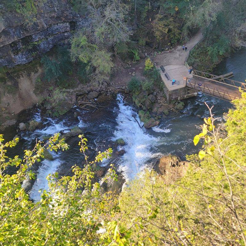 Observation Areas Provide Excellent Views Of The Waterfall