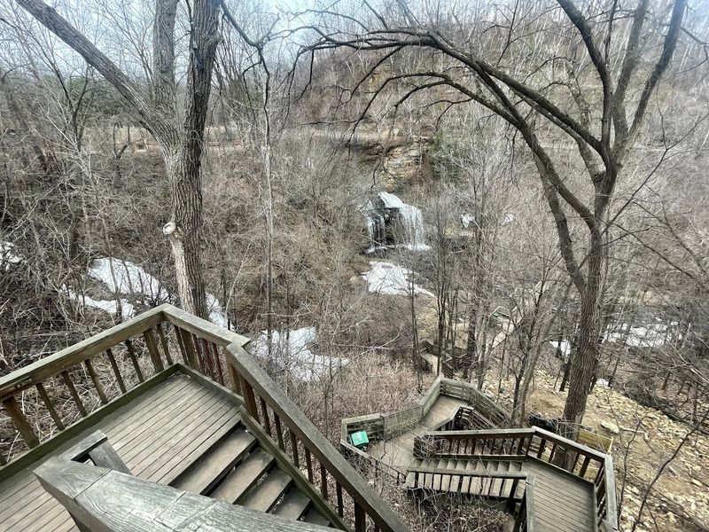 The Wooden Staircase That Leads Visitors Straight Into The Gorge