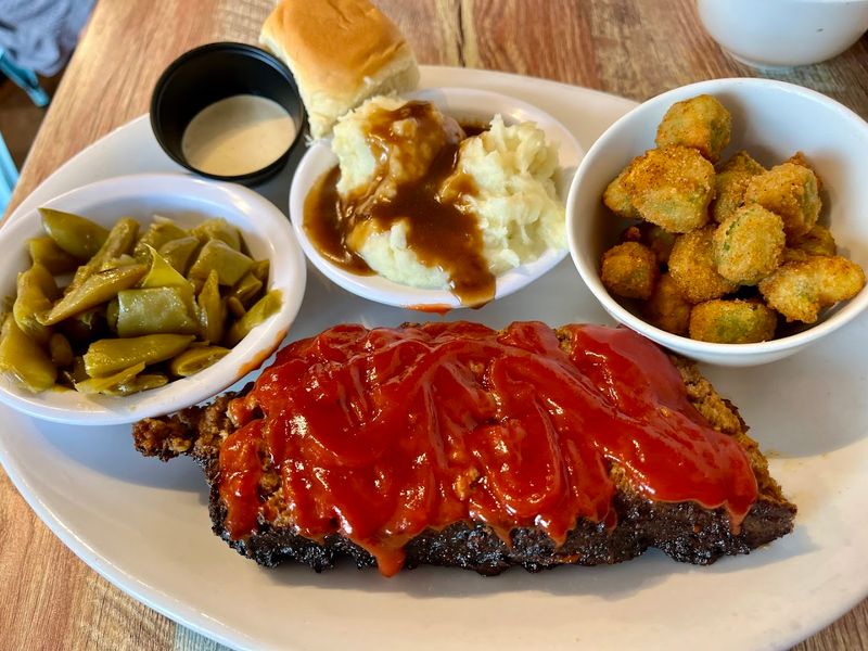 Meatloaf, Mashed Potatoes, And Southern Comfort On A Plate