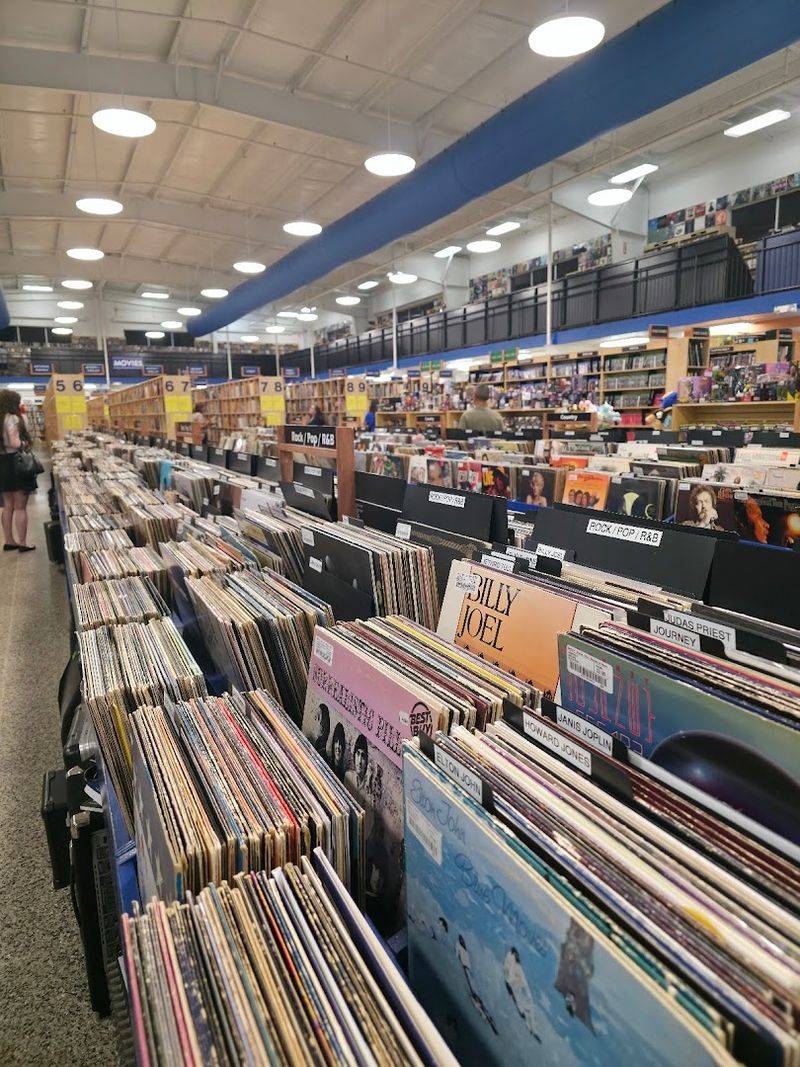 Vinyl Records And Music That Fill An Entire Floor