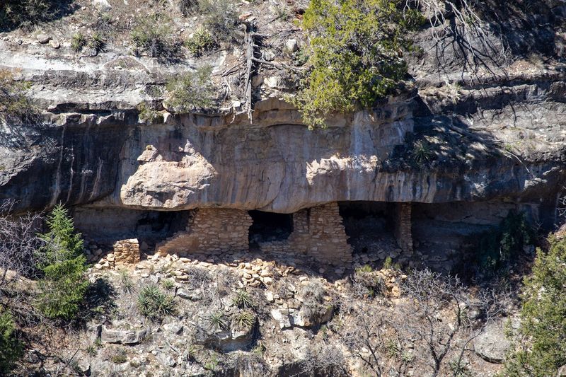 Natural Rock Overhangs Provided Shelter And Protection
