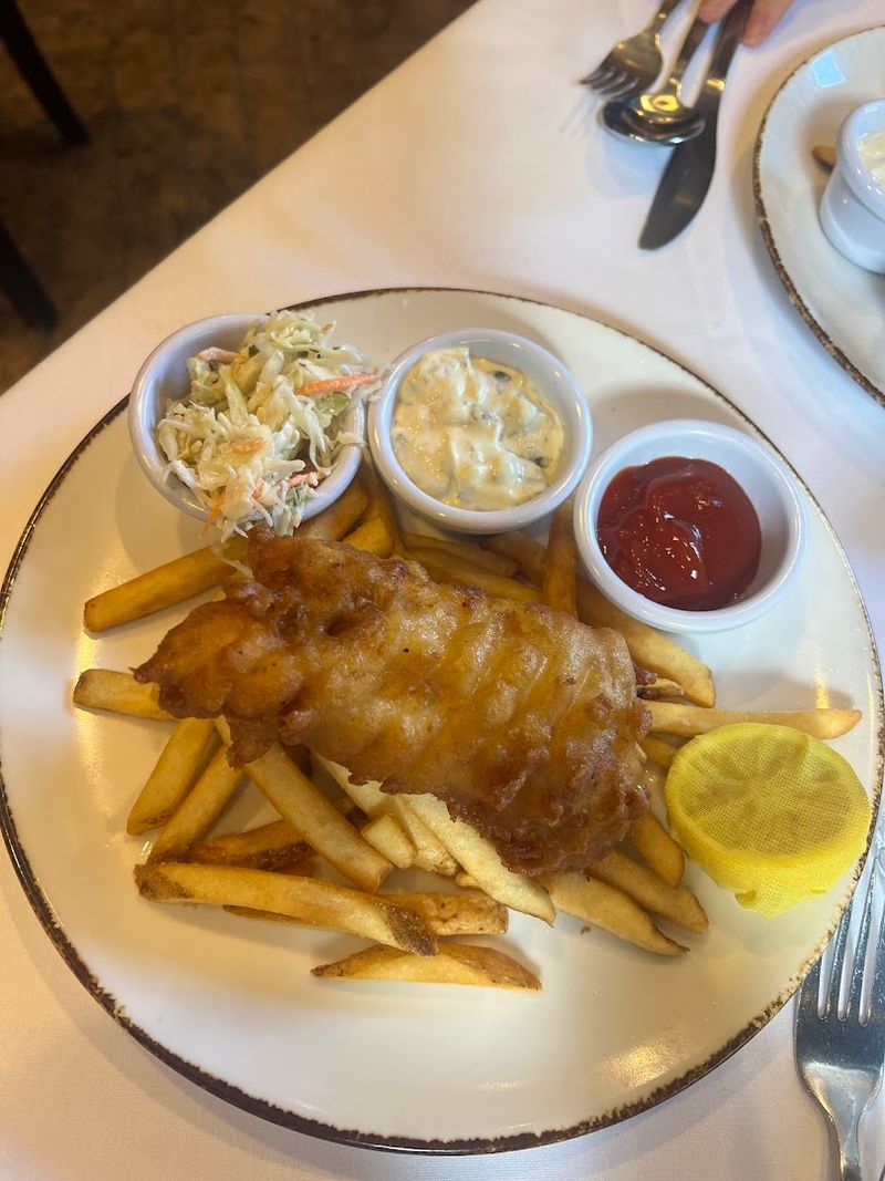 Classic Fish And Chips Made With Fresh Haddock