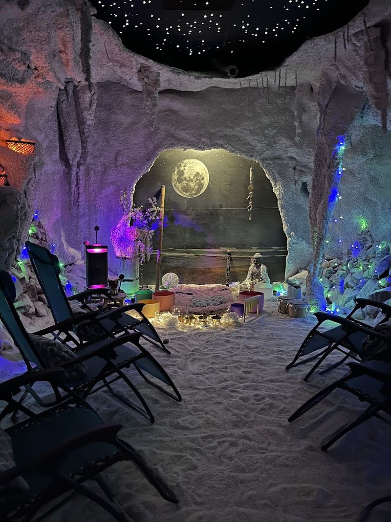 Visitors Relax In A Room Filled With Pharmaceutical-Grade Salt