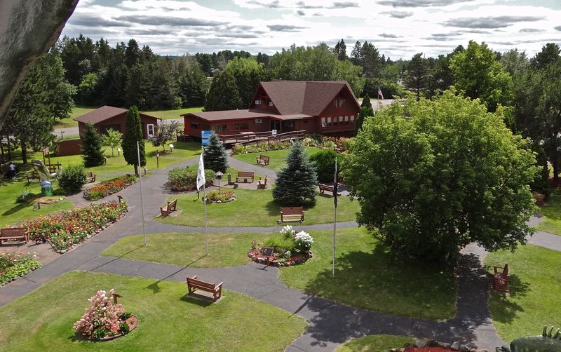 The Grounds Include Multiple Fishing-Themed Displays