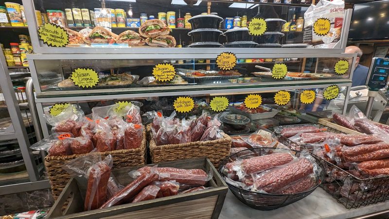 Old-School Italian Deli Atmosphere Inside A Tiny Shop