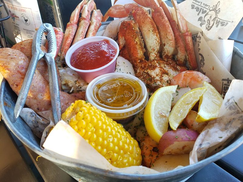 A Dockside Setting Where Boaters Can Arrive By Water