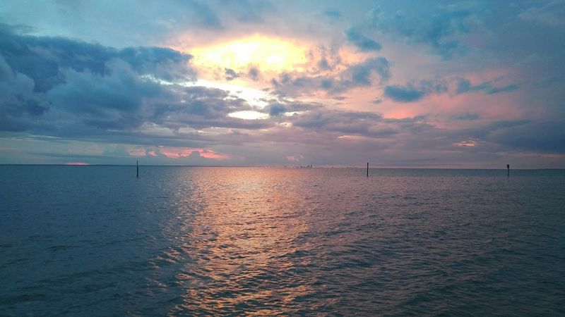Beautiful Sunset Views Along The Mobile Bay Shoreline