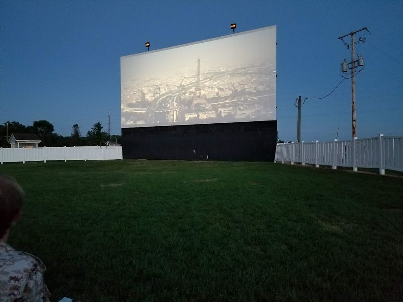 A Large Outdoor Screen Delivers Clear Nighttime Viewing
