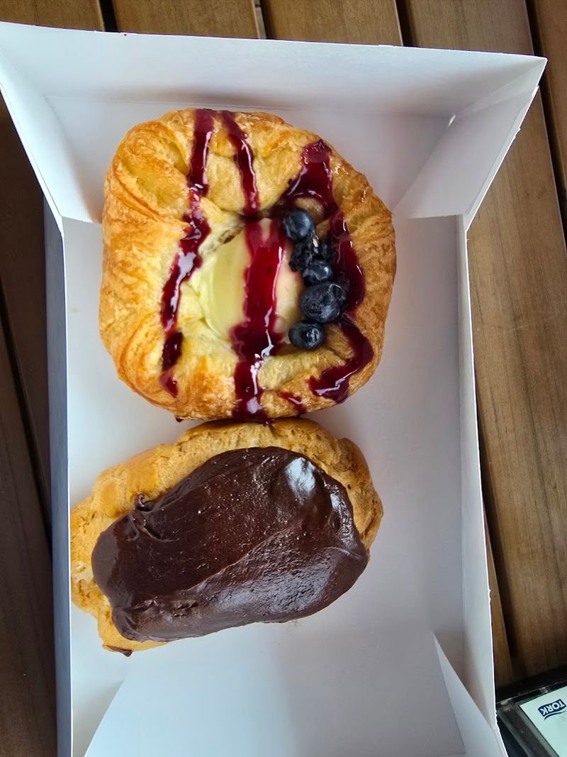 Fresh Danish Pastries Fill The Display Cases Every Morning