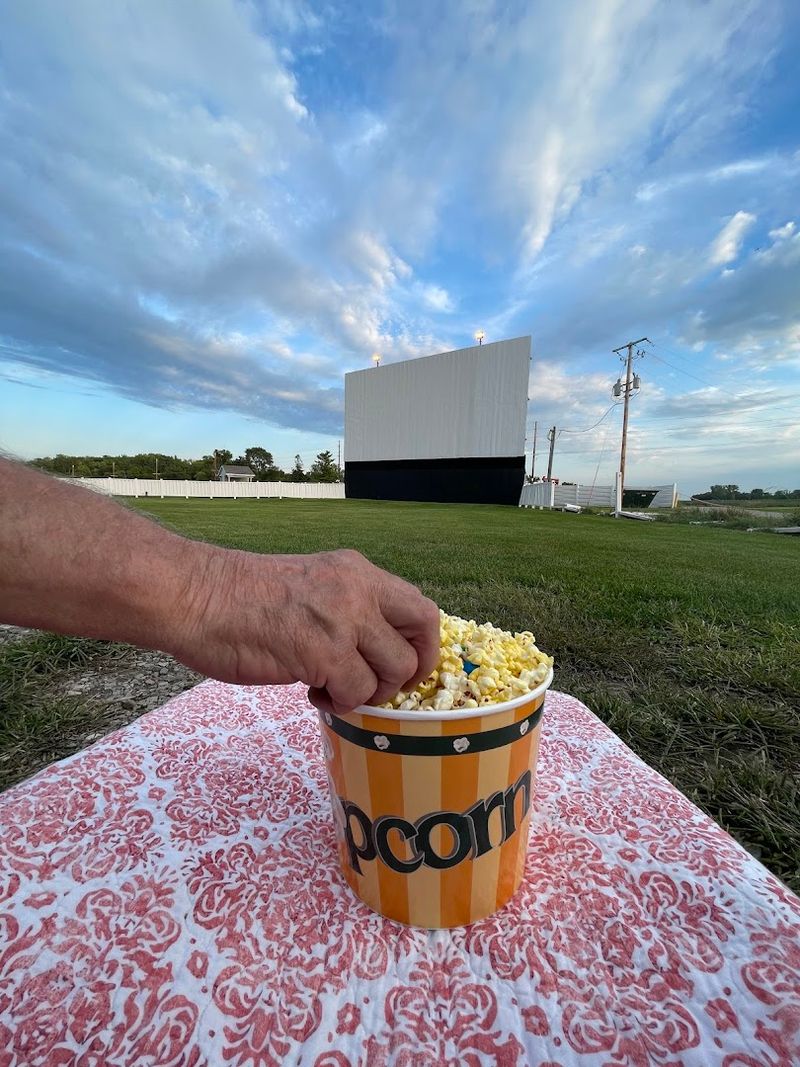 A Concession Stand Serves Classic Movie Snacks