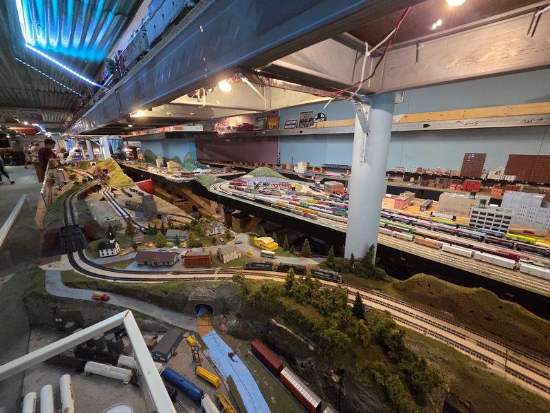 Visitors Of All Ages Enjoy Watching The Trains In Motion