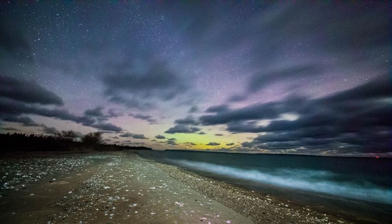Dark Night Skies Along Lake Michigan's Shoreline