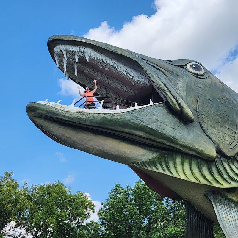 Visitors Can Walk Through The Giant Muskie's Mouth