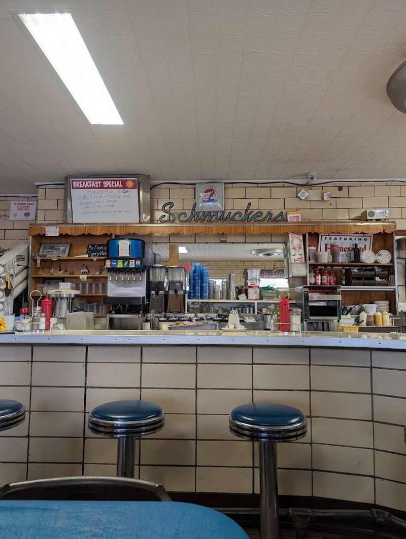 The Interior Still Reflects A Traditional Diner Style
