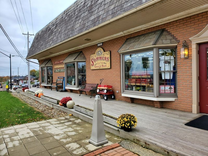 Small Shops And Markets Line The Village Streets
