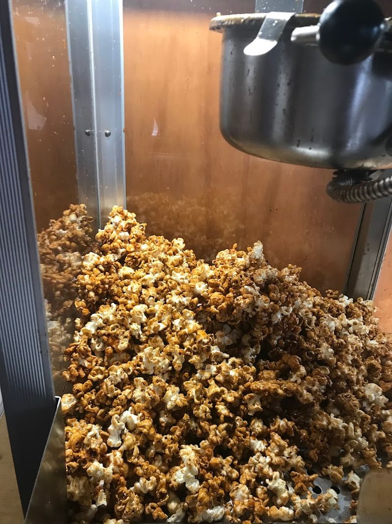The Popcorn Is Made Fresh In Small Batches Throughout The Day