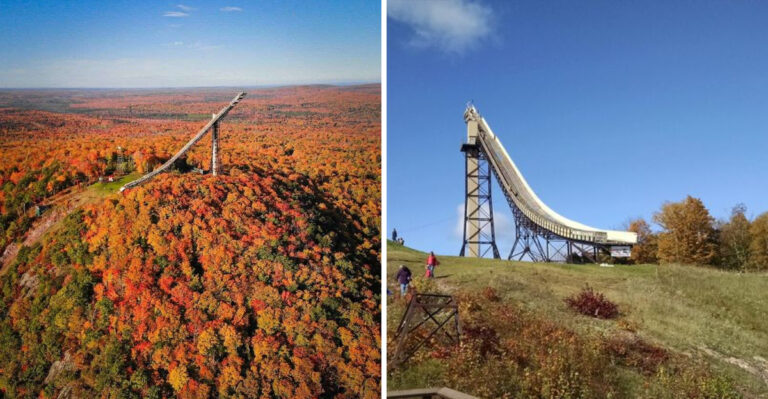 Michigan Is Home To The World’s Largest Artificial Ski Jump And It’s A Sight To See