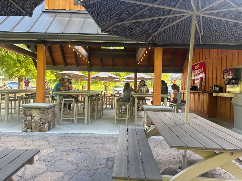 Outdoor Seating And The Atmosphere Around The Restaurant