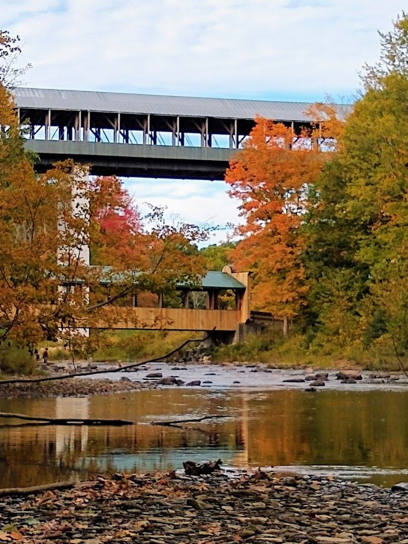 The Longest Covered Bridge In The United States Spans Over 600 Feet