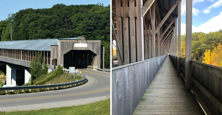 Ohio Is Home To The Longest Covered Bridge In The United States (And It’s Worth Seeing)