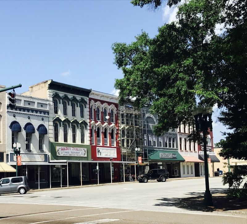 The Historic Downtown Square That Moves At Its Own Pace