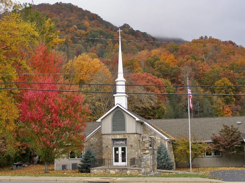 The Abandoned Chapel And Bell Tower At Ghost Town
