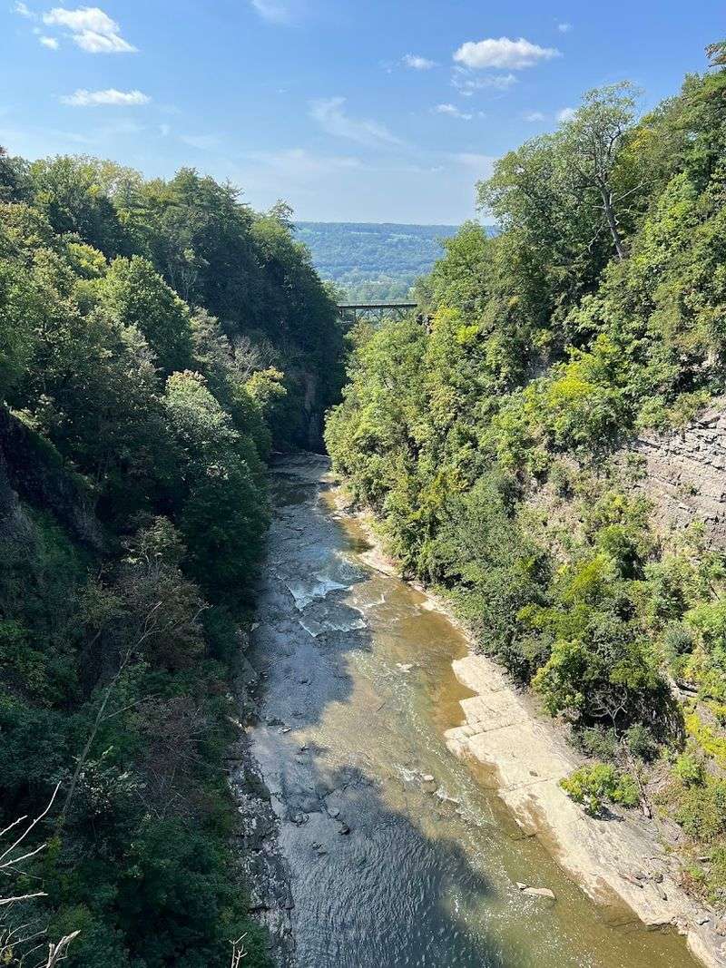 The Atmosphere Of The Shawangunk Ridge State Forest Surrounding The Falls