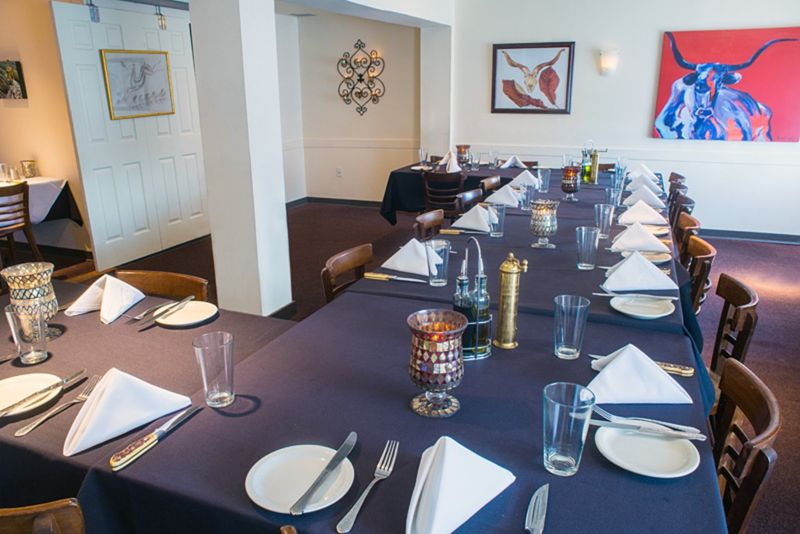 A Comfortable Dining Room With Old-School Steakhouse Charm