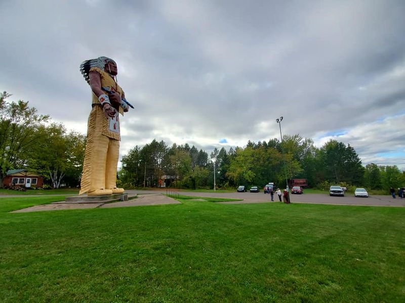 A Massive Steel And Fibreglass Statue Standing Over Forty Feet Tall