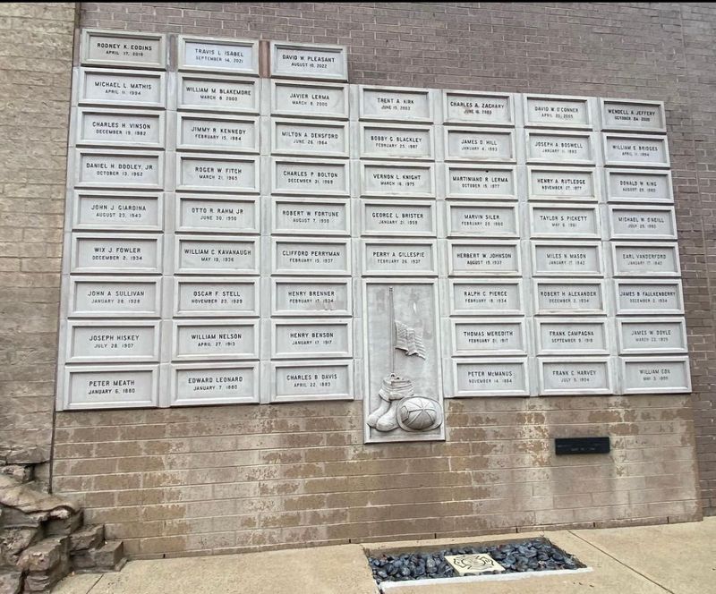 The Memorial Wall Honoring Fallen Firefighters