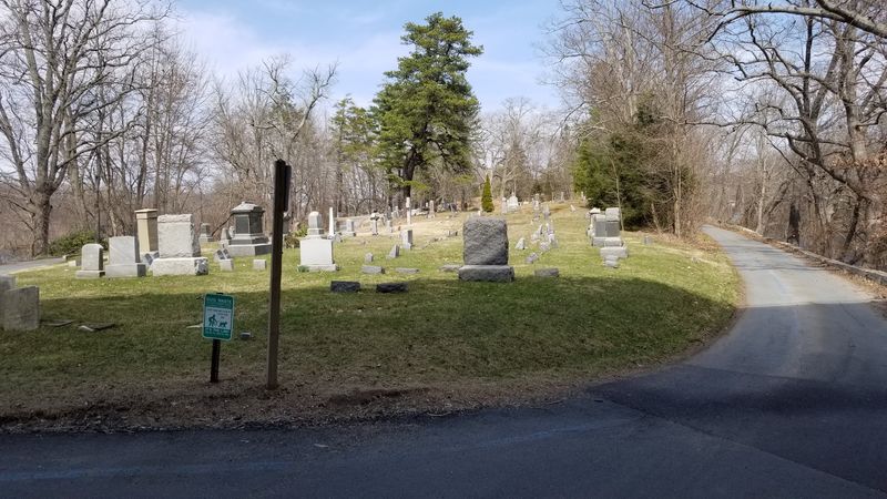 Walking Through Laurel Grove Cemetery To Reach The Monument