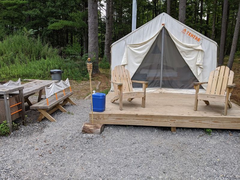 Glamping On Grounds That Once Roared With Animal Life