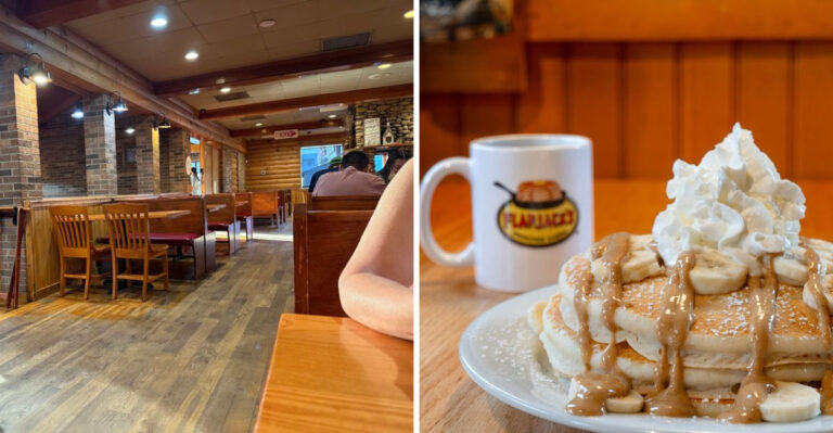 The Pancakes At This Diner In Tennessee Are So Extra-Large, They Almost Fall Off The Plate